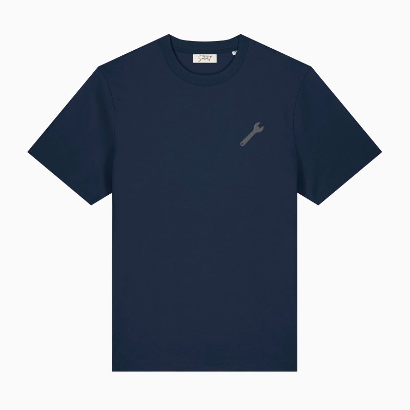T-Shirt Bleu Marine Personnalisable avec Broderie